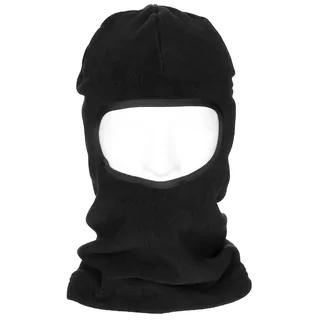 Balaclava, 1-Loch, schwarz, Polyester-Fleece