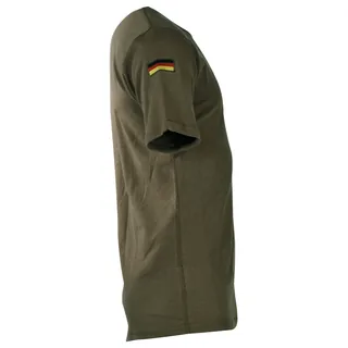 BW Tropenunterhemd, oliv, Klett, Nationalitätsabzeichen