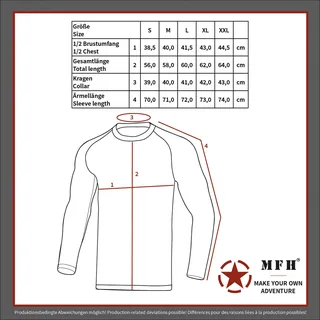 Thermo-Funktions-Unterhemd, langarm, schwarz