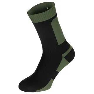 Socken, kurz, wasserdicht, oliv/schwarz