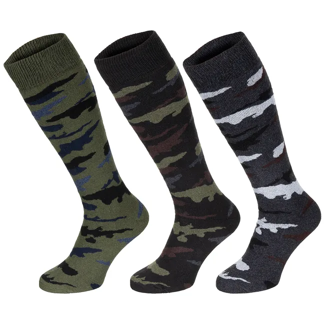 Wintersocken, "Esercito", tarn, lang, 3er Pack