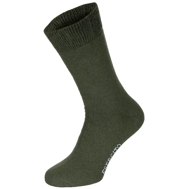 Socken, "Esercito", oliv, halblang, 3er Pack