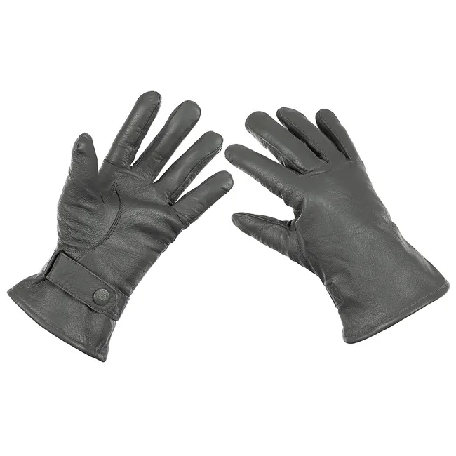 BW Lederhandschuhe, grau