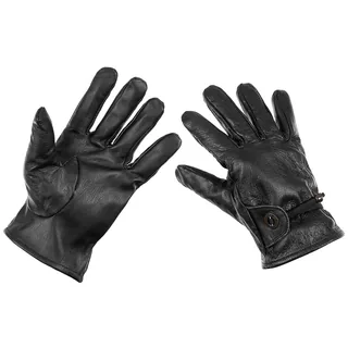 Western-Fingerhandschuhe, Leder, schwarz
