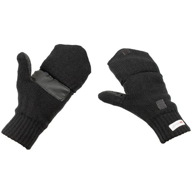 Strick-Faust-Fingerhandschuhe, schwarz, 3M┘ Thinsulate┘