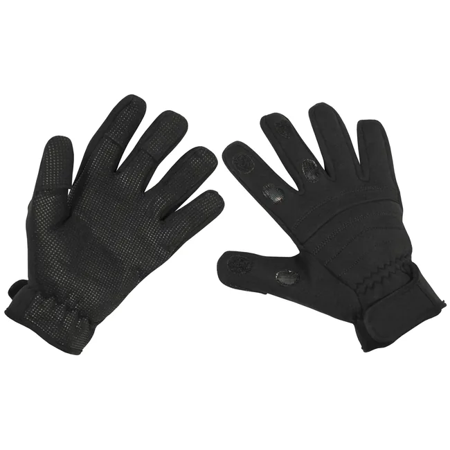 Fingerhandschuhe, "Combat", Neopren, schwarz