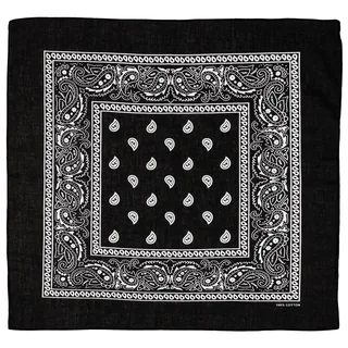 Bandana, schwarz-weiß, ca. 55 x 55 cm, Baumwolle