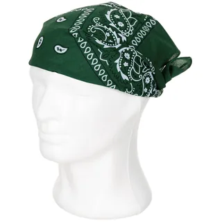 Bandana, oliv-weiß, ca. 55 x 55 cm, Baumwolle