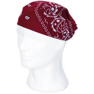 Bandana, burgund-weiß, ca. 55 x 55 cm, Baumwolle