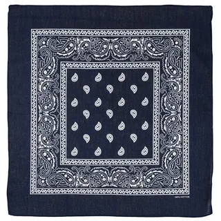 Bandana, navyblau-weiß, ca. 55 x 55 cm, Baumwolle