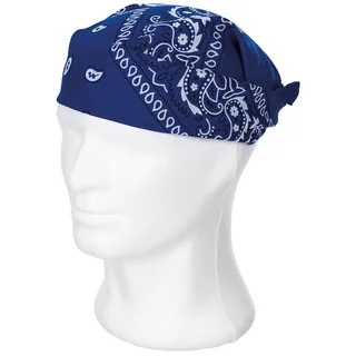 Bandana, royalblau-weiß, ca. 55 x 55 cm, Baumwolle