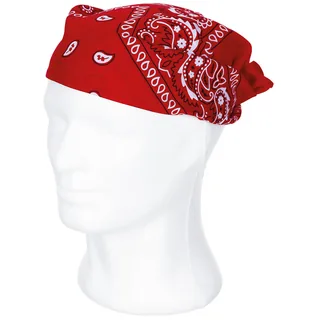 Bandana, rot-weiß, ca. 55 x 55 cm, Baumwolle