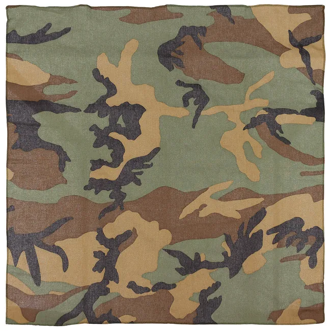 Bandana, woodland, ca. 55 x 55 cm, Baumwolle