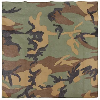 Bandana, woodland, ca. 55 x 55 cm, Baumwolle