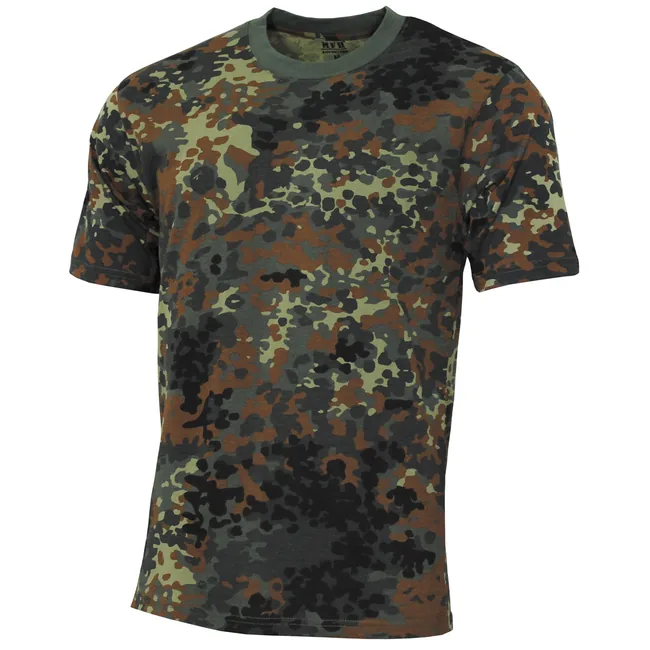 Kinder T-Shirt, "Basic", flecktarn, 140-145 g/m²