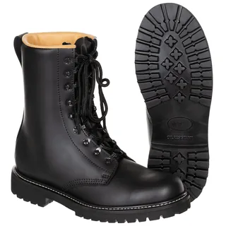 Kampfstiefel, Vollleder, gute Ausführung, schwarz