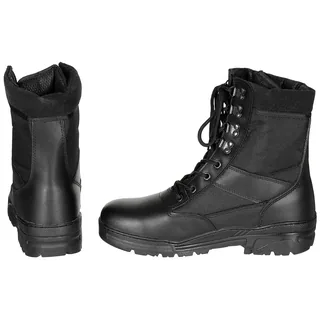 Stiefel, "Security", schwarz, 8-Loch, Gummisohle