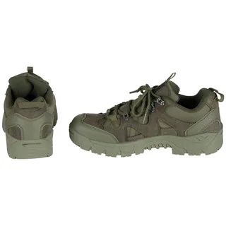 Halbschuhe, "Commando", oliv