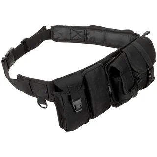 Hüftgurt, mit 6 Taschen, ca. 5,5 cm, schwarz