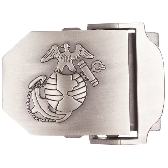 USMC Gürtelschloss, silber, Metall, ca. 4 cm