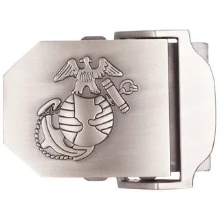 USMC Gürtelschloss, silber, Metall, ca. 4 cm