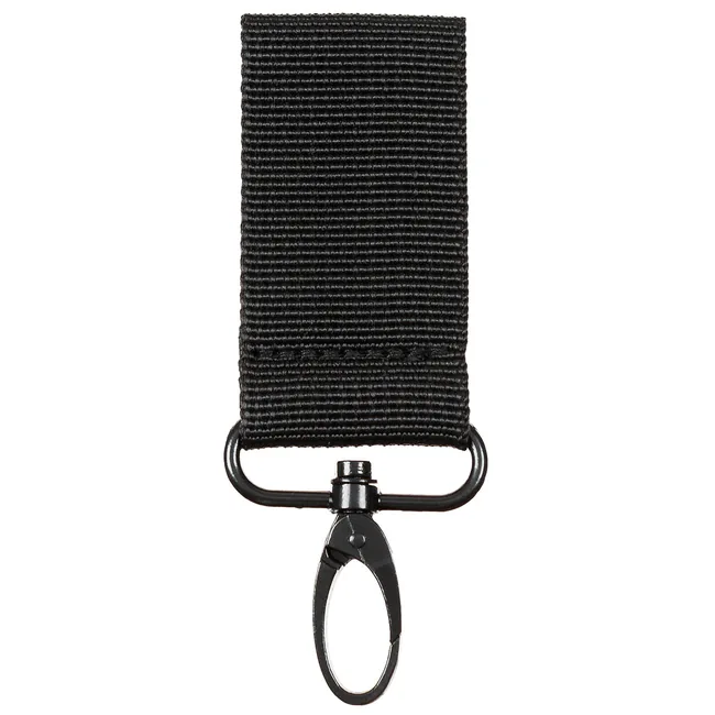 Schlüsselanhänger, schwarz, Metallhaken