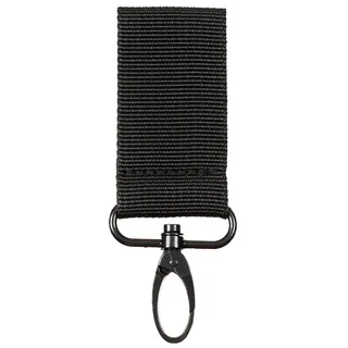 Schlüsselanhänger, schwarz, Metallhaken