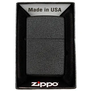 Feuerzeug, Zippo, "Black Crackle", unbefüllt