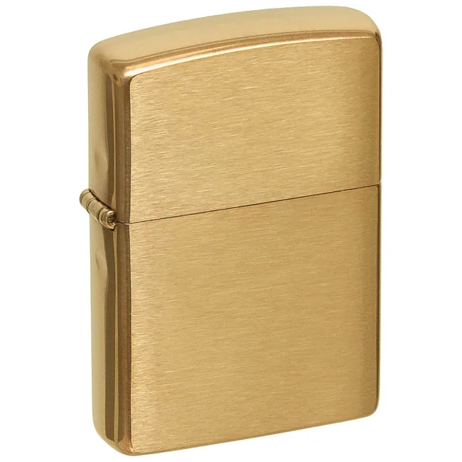 Feuerzeug, Zippo, "Brushed Brass", unbefüllt