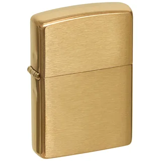 Feuerzeug, Zippo, "Brushed Brass", unbefüllt