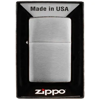 Feuerzeug, Zippo, "Chrome Brushed", unbefüllt