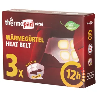 Wärmegürtel, "Thermopad", 3er Pack, Einmalgebrauch
