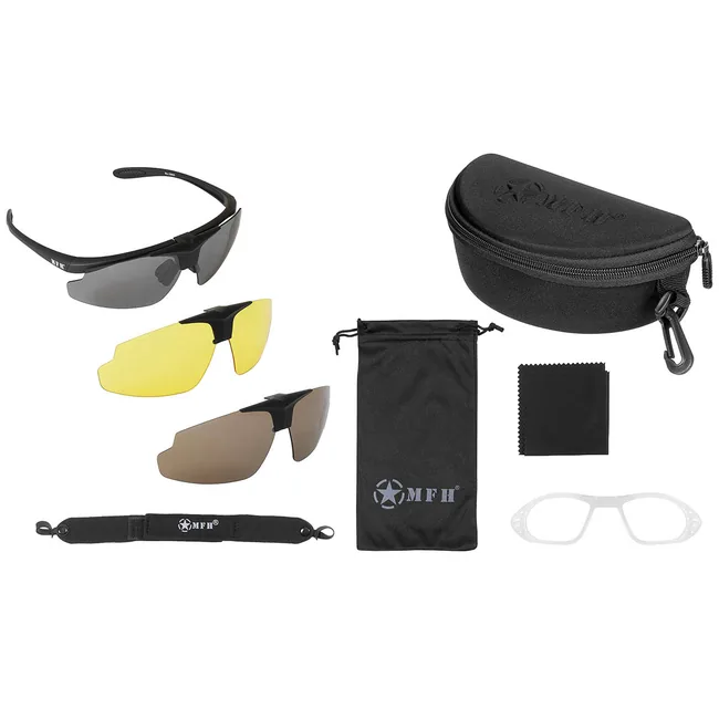 Sportbrille, "Hawk", schwarz