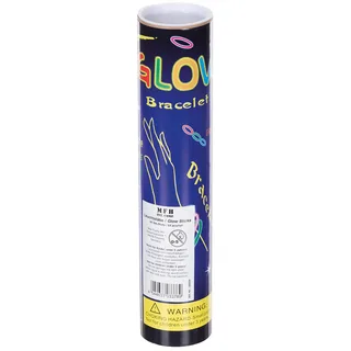 Leuchtstab, Halsband, dünn, div. Farben, 65 Stk./Rolle