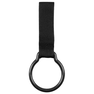 Taschenlampenhalter, mit Ring, schwarz