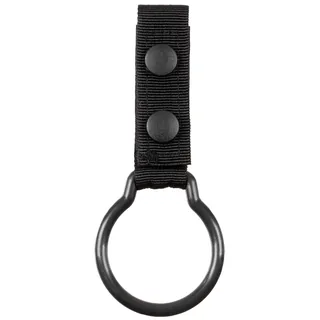 Taschenlampenhalter, mit Ring, schwarz