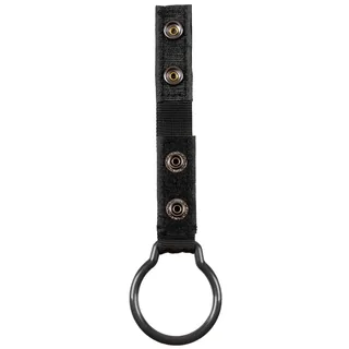Taschenlampenhalter, mit Ring, schwarz