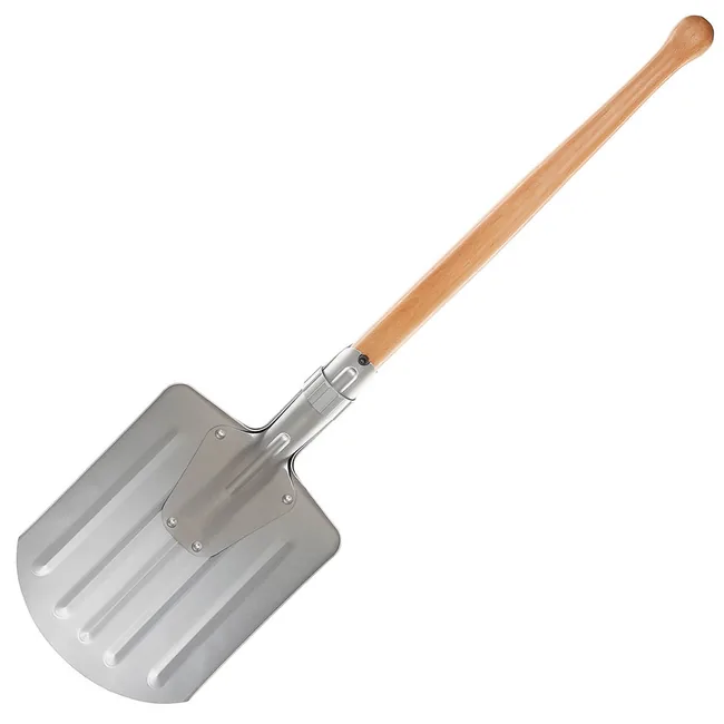 Norw. Schneeschaufel, teilbar, Alu/Holz