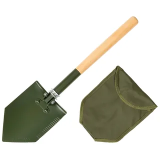 Klappspaten, Holzstiel, "Deluxe", 2-teilig