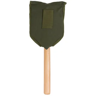 Klappspaten, Holzstiel, "Deluxe", 2-teilig