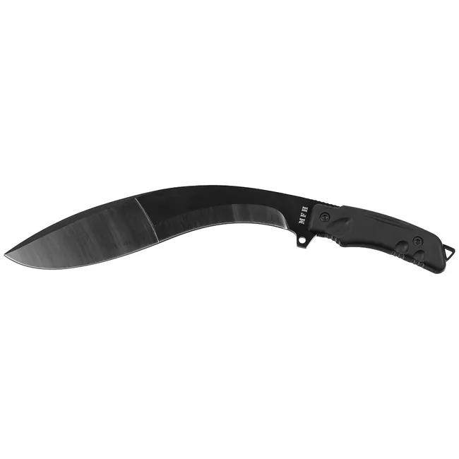 Machete, "Kukri", schwarz, mit Nylonscheide