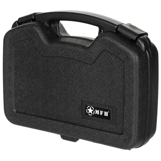 Pistolen-Koffer, Kunststoff, groß, abschließbar, schwarz