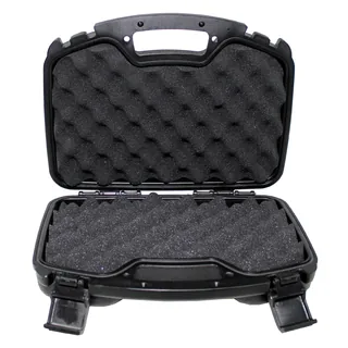 Pistolen-Koffer, Kunststoff, groß, abschließbar, schwarz