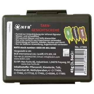 Brit. Tarnschminkset, 3 Farben, mit Spiegel, 45 g