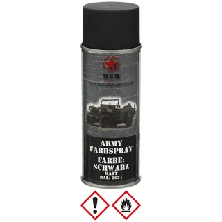 Army Farbspray, SCHWARZ, matt, 400 ml