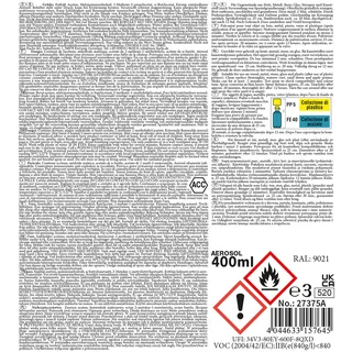Army Farbspray, SCHWARZ, matt, 400 ml
