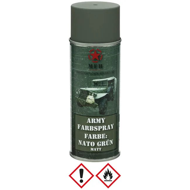 Army Farbspray, NATO GRÜN, matt, 400 ml