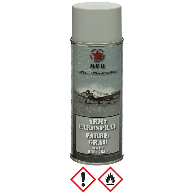 Army Farbspray, GRAU, matt, 400 ml