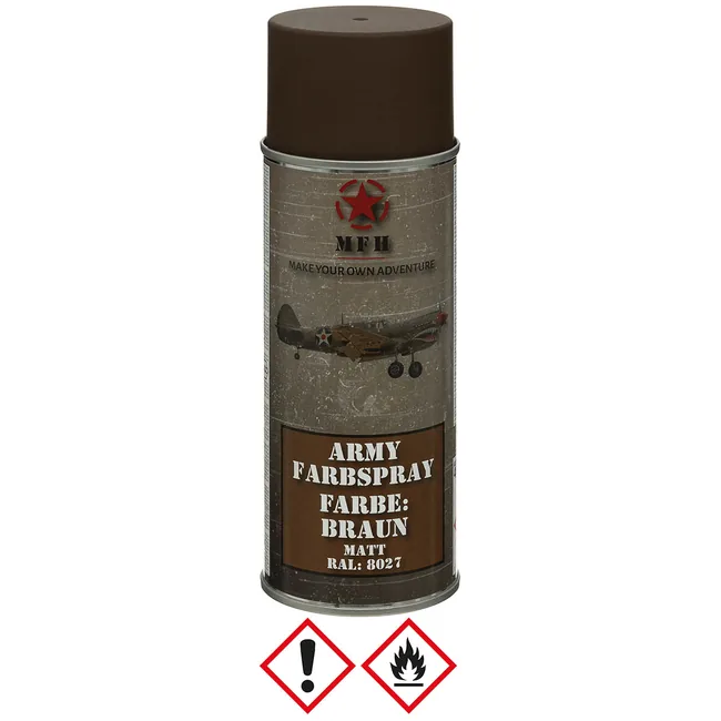 Army Farbspray, BRAUN, matt, 400 ml