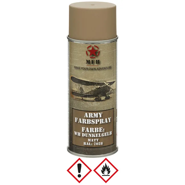 Army Farbspray, WH DUNKELGELB, matt, 400 ml